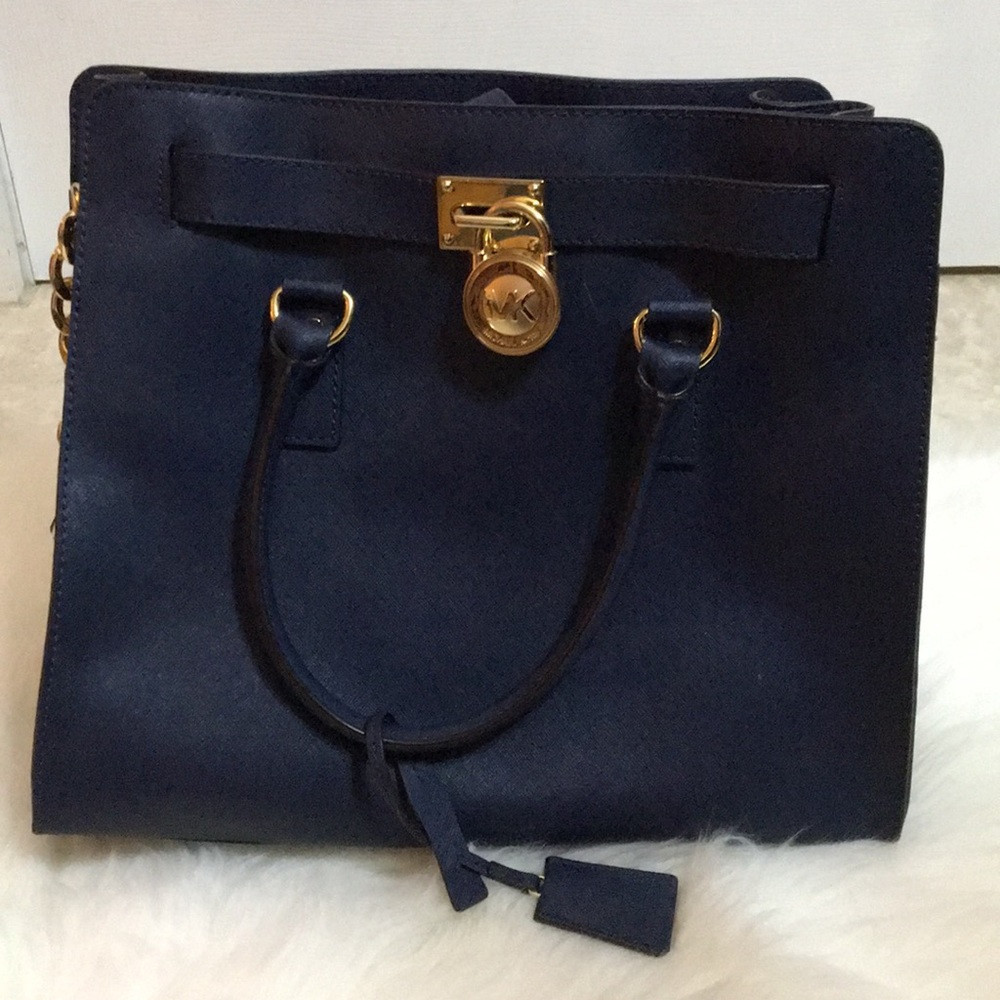 Michael Kors Navy Purse - Picture 2 of 5